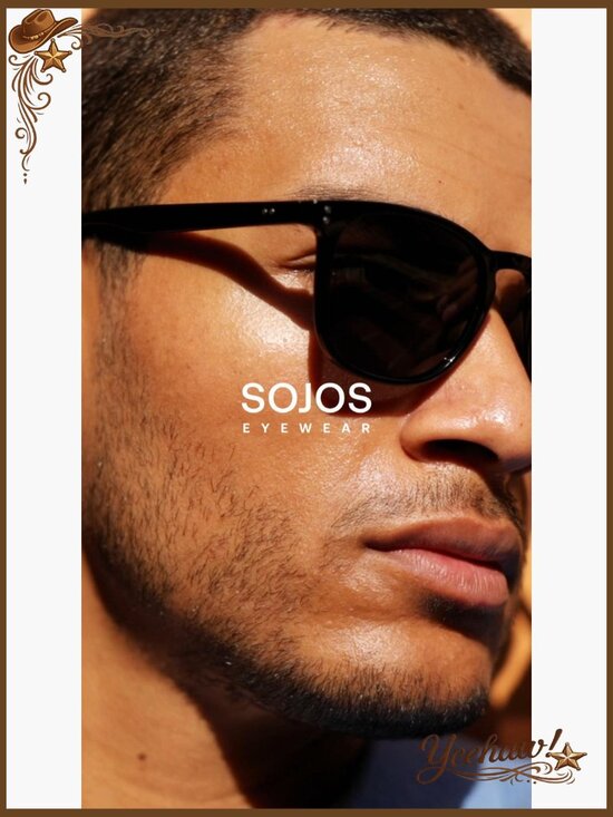 Unisex Rounded Square Polarized Sunglasses TR90 Frame UV400 Protection